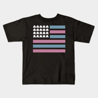 Retro Meeple Flag Kids T-Shirt